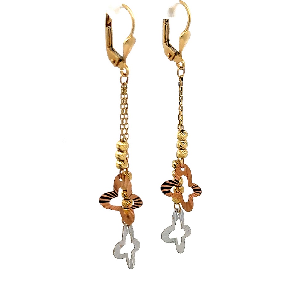 Damen Ohrring Butterfly 585k - Gold